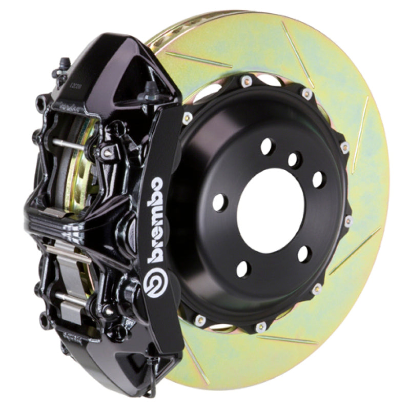 BRB Big Brake Kits - Brembo 05-11 997 C2S/997 C2 GTS Front GT BBK 6 Piston Cast 380x32 2pc Rotor Slotted Type1-Black