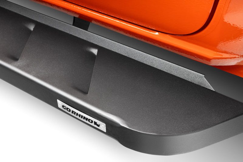 GOR RB10 Boards - Tex Black - Go Rhino RB10 Running Boards 57in. Cab Length - Tex. Blk (No Drill/Mounting Brackets Required)