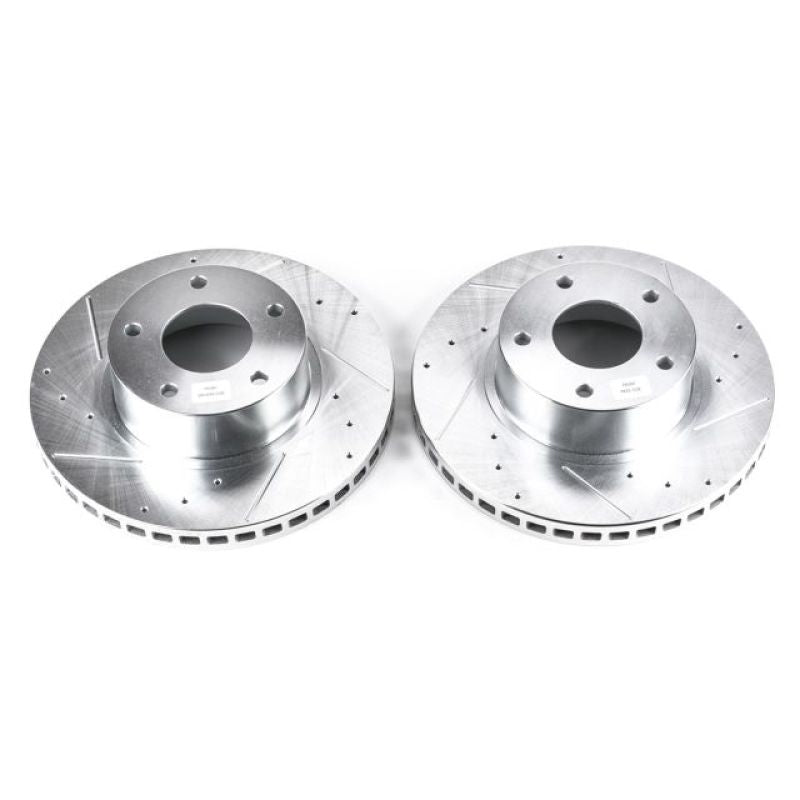 PSB Evolution Drill/Slot Rotor - Power Stop 2004 Pontiac GTO Front Evolution Drilled & Slotted Rotors - Pair