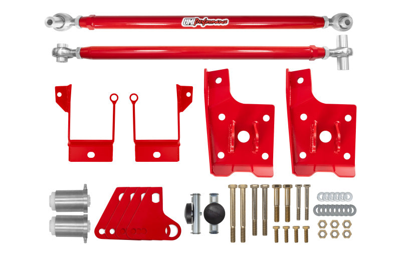 UMI Traction Bars - UMI Performance 70-81 GM F-Body Leaf Spring Traction Bars with Mounts
