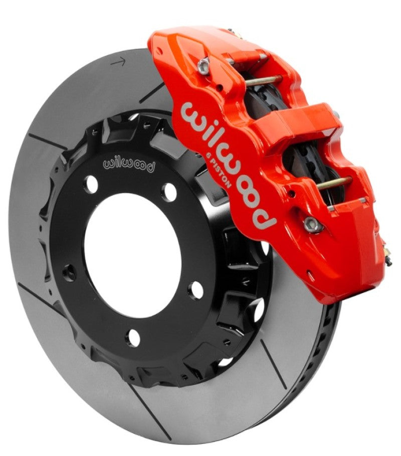 WIL Aero Brake Kit - Wilwood AERO6 Front Brake Kit Red 14.25in 2016-2018 Toyota Land Cruiser (J200) w/ Lines