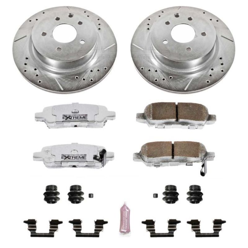 PSB Z26 Street Warrior Kit - Power Stop 08-12 Infiniti EX35 Rear Z26 Street Warrior Brake Kit