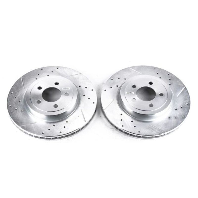 PSB Evolution Drill/Slot Rotor - Power Stop 05-19 Chrysler 300 Front Evolution Drilled & Slotted Rotors - Pair
