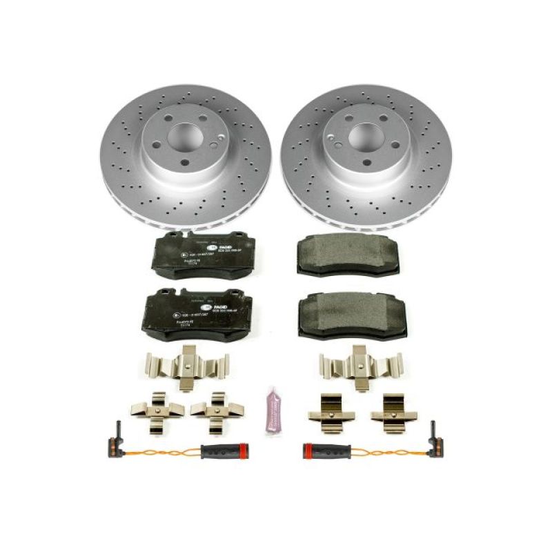 PSB Euro-Stop Kit - Power Stop 00-03 Mercedes-Benz CL500 Front Euro-Stop Brake Kit