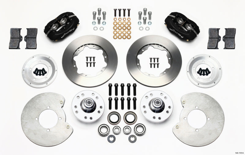 WIL Dynalite Brake Kit - Wilwood Forged Dynalite Front Kit 11.00in 37-48 Ford Psgr. 360 Plate Mount