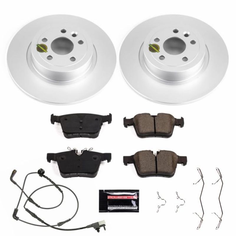 PSB Z23 Evolution Coated Kit - Power Stop 16-18 Land Rover Range Rover Evoque Rear Z23 Evolution Sport Coated Brake Kit