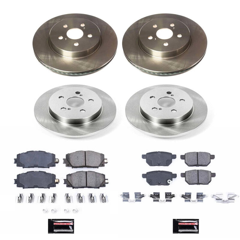 PSB Autospecialty Kit - Power Stop 20-22 Toyota Prius Prime Front and Rear Autospecialty Brake Kit