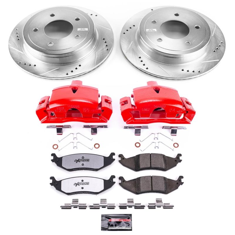 PSB Z36 Truck & Tow Kit - Power Stop 04-05 Ford E-150 Club Wagon Rear Z36 Truck&Tow Kit w/Cals