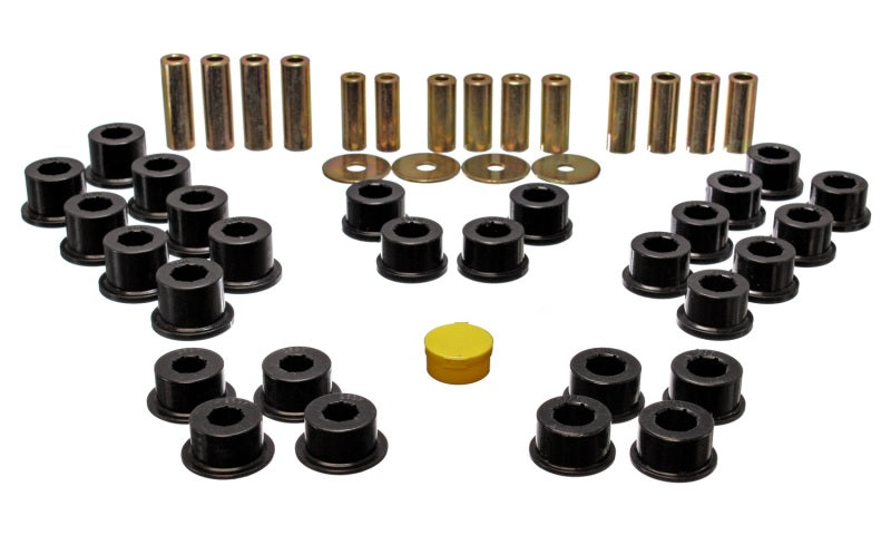 ES Cntrl Arm Bushings - Black - Energy Suspension 90-97 Mazda Miata Black Rear Control Arm Bushing Set