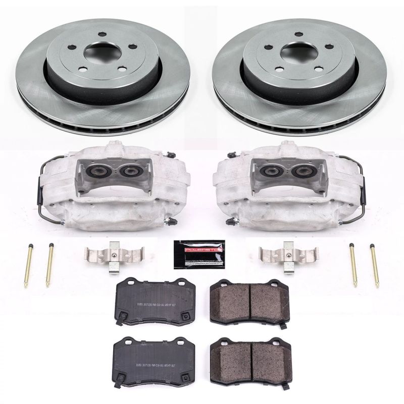 PSB Autospecialty Kit w/Cals - Power Stop 06-10 Jeep Grand Cherokee Rear Autospecialty Brake Kit w/Calipers