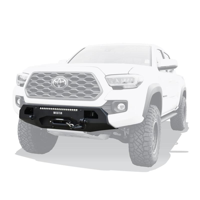 WES Pro-Series Bumpers - Westin 16-23 Toyota Tacoma Pro-Series Mid Width Front Bumper - Textured Black
