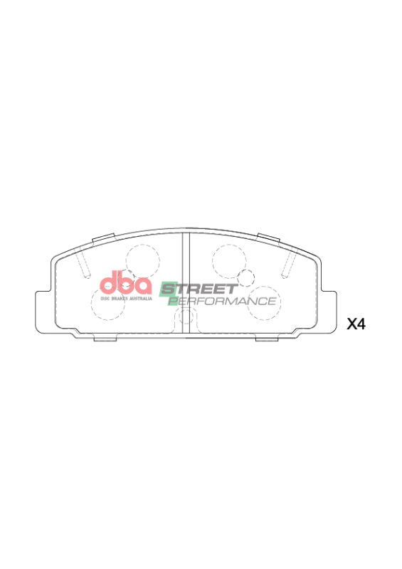 DBA SP Performance Brake Pads - DBA 84-95 Mazda RX-7 SP Performance Rear Brake Pads