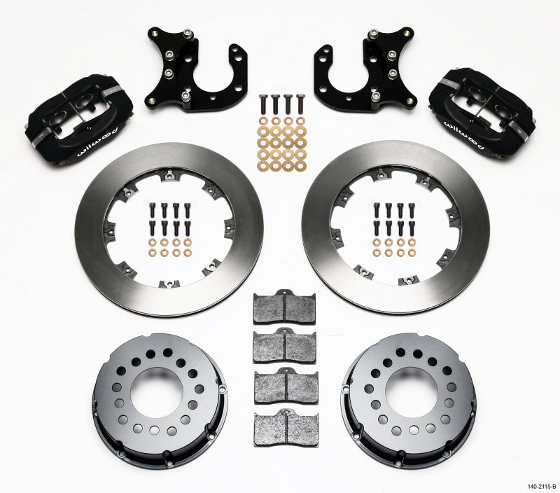 WIL Dynalite Brake Kit - Wilwood Forged Dynalite P/S Rear Kit Big Ford 2.36in Offset