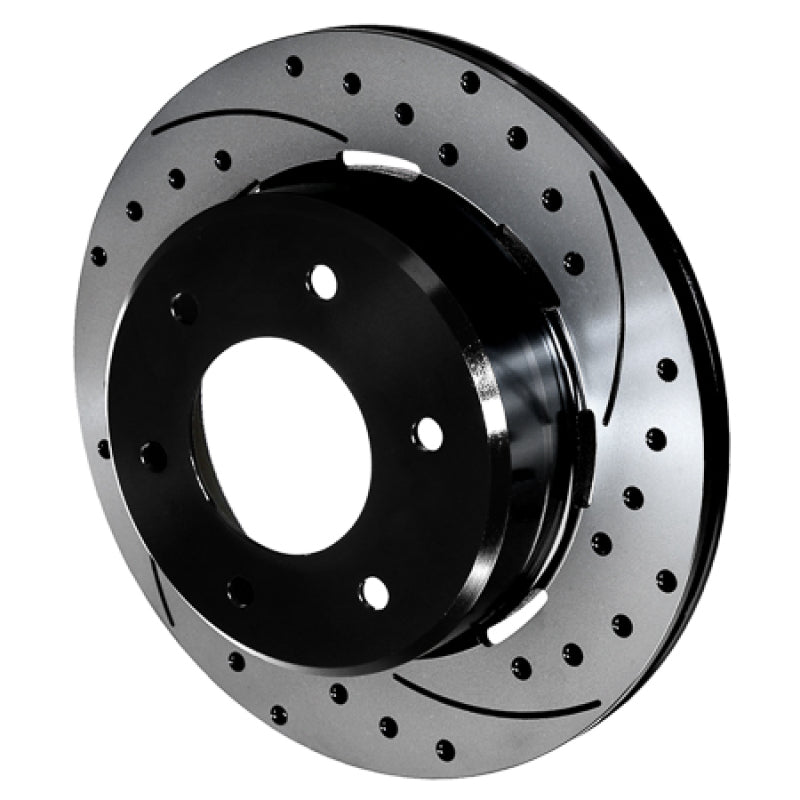 WIL Rotors - Wilwood 6x5.5 SRP Drilled Performance Rear Rotor & Hat L/H - Black