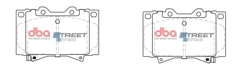 DBA Street Series Brake Pads - DBA 98-07 Lexus LX470 Front Street Series Brake Pads