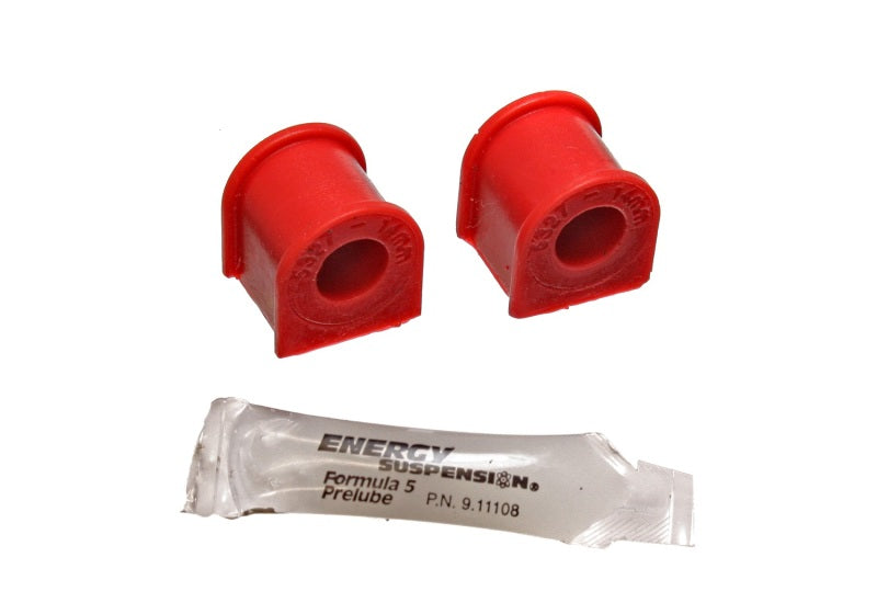 ES Sway Bar Bushings - Red - Energy Suspension 94-01 Acura Integra / 90-97 Honda Accord/Odyssey Red 14mm Rear Sway Bar Bushings