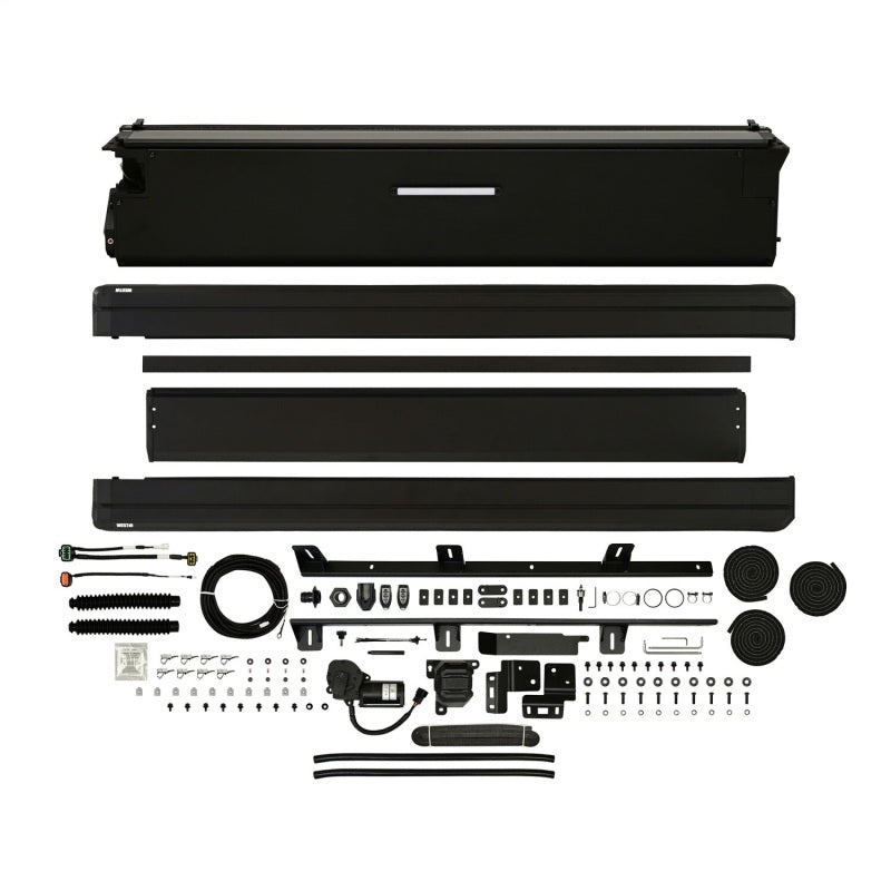 WES Electric Retractable Tonneau - Westin 19-26 Chev/GMC Silverado/Sierra 1500 5ft 8in Bed Electric Retractable Tonneau Cover - Black