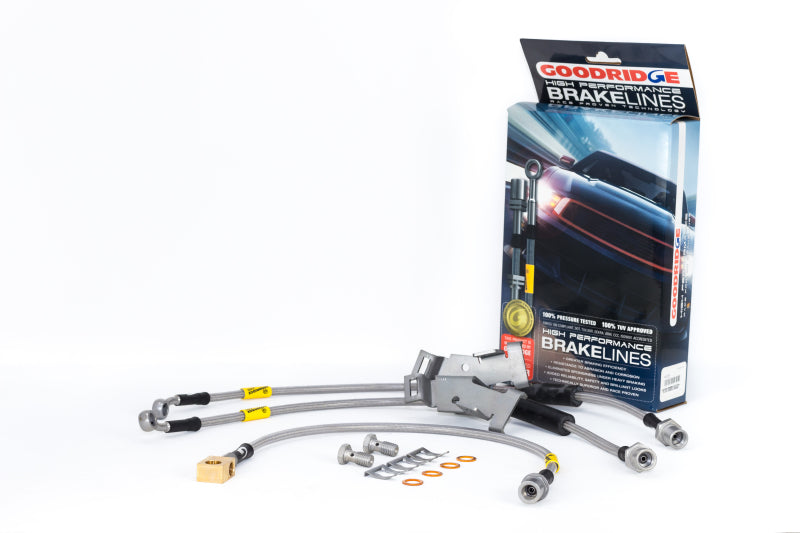 GR G-Stop Brake Line Kits - Goodridge 08-13 Chevrolet Silverado (w/ Rear Drum w/o Active Brake Control) SS Brake Lines