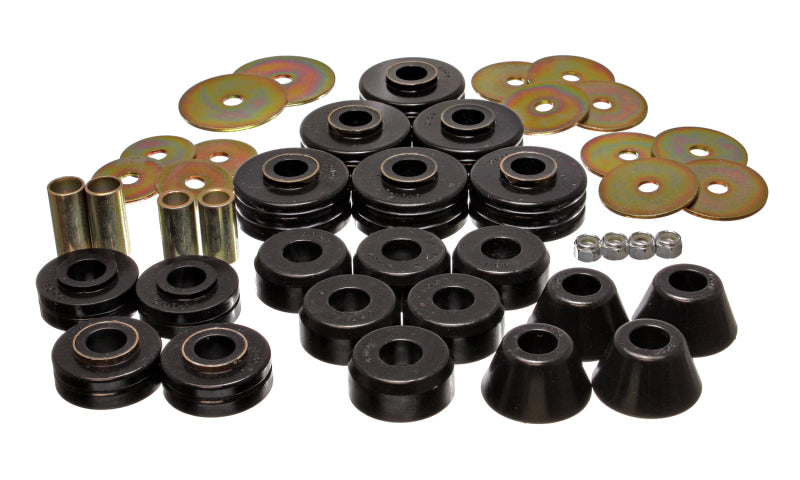 ES Body Mounts - Black - Energy Suspension 78-80 GM Denali XL/Suburban & Yukon XL 4WD Black Body(cab) Mount Set
