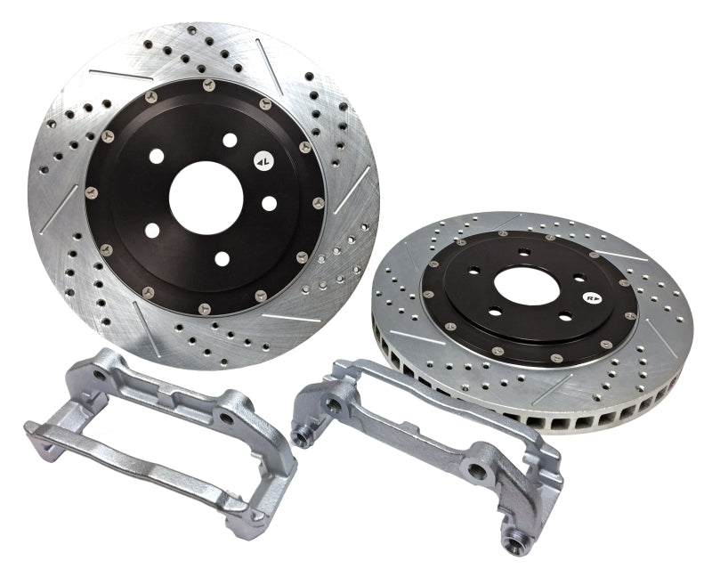 BAE Eradispeed Rotors - Baer Brakes 04-09 Cadillac XLR Eradispeed+ Front SDZ 2-Piece Performance Brake Rotors