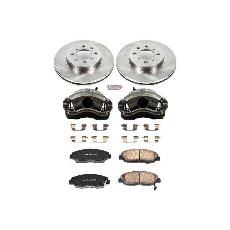PSB Autospecialty Kit w/Cals - Power Stop 96-05 Honda Civic Front Autospecialty Brake Kit w/Calipers