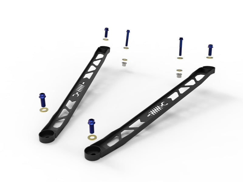 AFE Strut Braces - aFe CONTROL 304 Stainless Steel Front Suspension Strut Brace Black - Toyota GR Supra (A90) 20-21