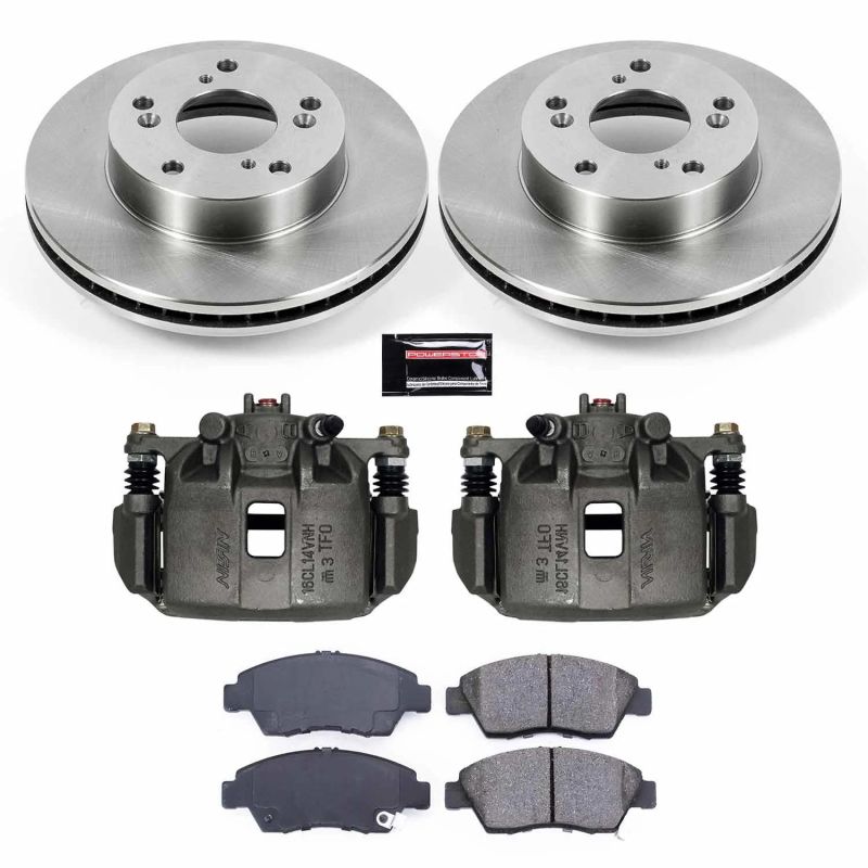 PSB Autospecialty Kit w/Cals - Power Stop 13-15 Acura ILX Front Autospecialty Brake Kit w/Calipers