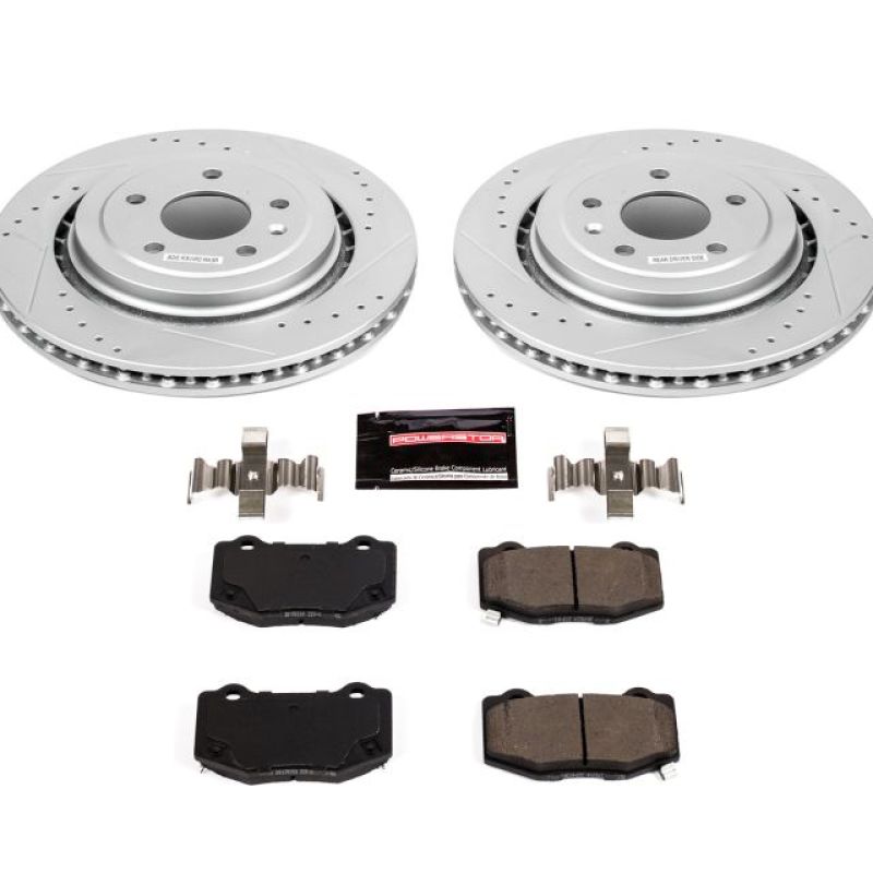 PSB Z23 Evolution Kit - Power Stop 14-19 Chevrolet Corvette Rear Z23 Evolution Sport Brake Kit