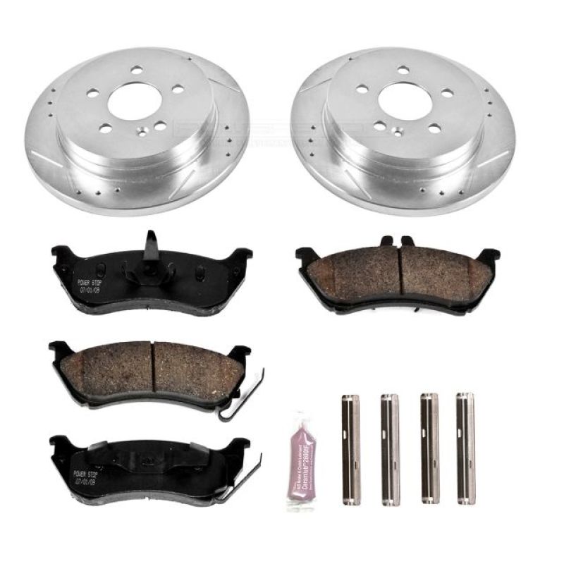 PSB Z23 Evolution Kit - Power Stop 98-03 Mercedes-Benz ML320 Rear Z23 Evolution Sport Brake Kit