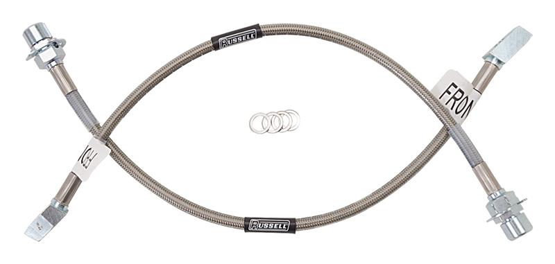 RUS Brake Line Kits - Russell Performance 96-01 Ford Mustang Cobra (Fronts Only) Brake Line Kit
