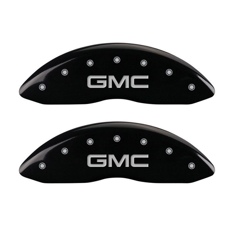 MGP Caliper Covers 2 Logo - MGP 2 Caliper Covers Engraved Front GMC Black Finish Silver Characters 2008 GMC Canyon