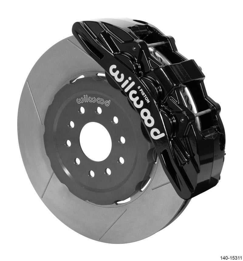 WIL SX6R Brake Kit - Wilwood SX6R Front Brake Kit 15in GT Slotted Black 05-13 Chevy Corvette