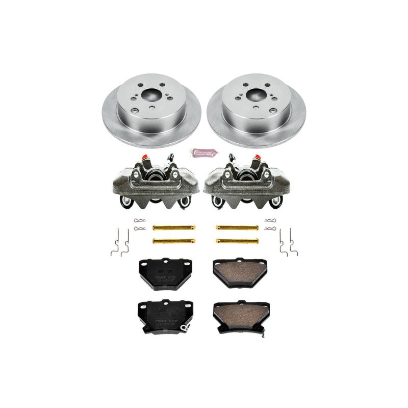 PSB Autospecialty Kit w/Cals - Power Stop 03-06 Pontiac Vibe Rear Autospecialty Brake Kit w/Calipers