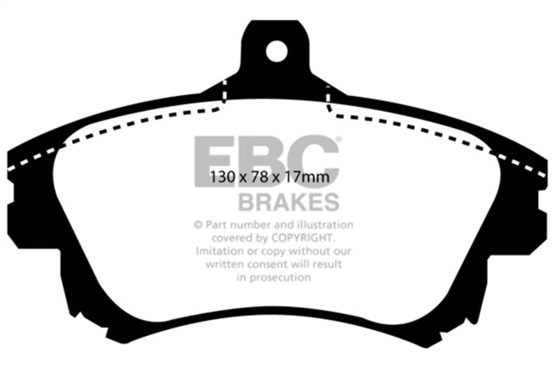 EBC Ultimax2 Brake Pad Sets - EBC 99-04 Volvo S40 1.9 Turbo T4 (200 BHP) Ultimax2 Front Brake Pads