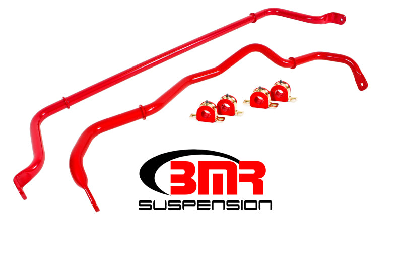 BMR Sway Bar Kits - BMR 16-17 6th Gen Camaro Front & Rear Sway Bar Kit w/ Bushings - Red
