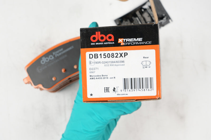DBA XP Performance Brake Pads - DBA 2020 Mercedes-Benz A 45 (w/Vented Rear Rotor) Rear XP Performance Brake Pads