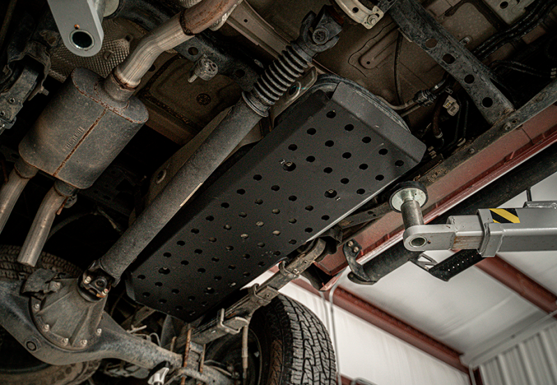 CAL Skid Plate - Cali Raised 05-23 Dcsb / Ac Toyota Tacoma Fuel Tank Skid Plate - Steel / Powder Coat