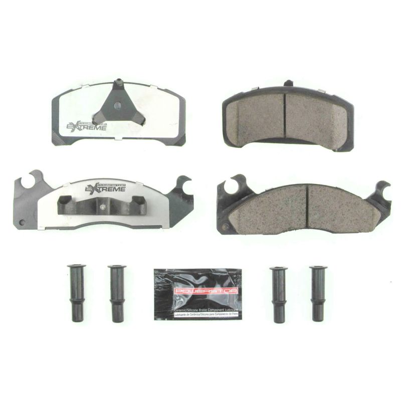PSB Z26 Extreme Brake Pads - Power Stop 1983 Ford Fairmont Front Z26 Extreme Street Brake Pads w/Hardware