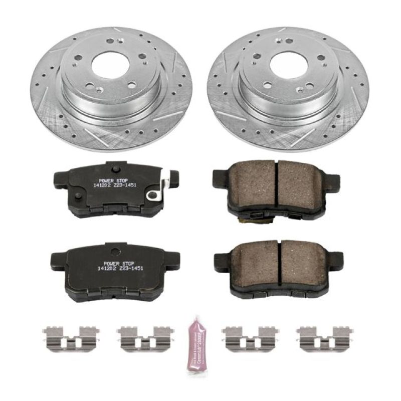 PSB Z23 Evolution Kit - Power Stop 11-14 Acura TSX Rear Z23 Evolution Sport Brake Kit
