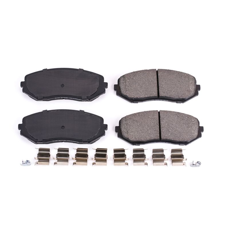 PSB Z17 Evolution Brake Pads - Power Stop 06-13 Suzuki Grand Vitara Front Z17 Evolution Ceramic Brake Pads w/Hardware