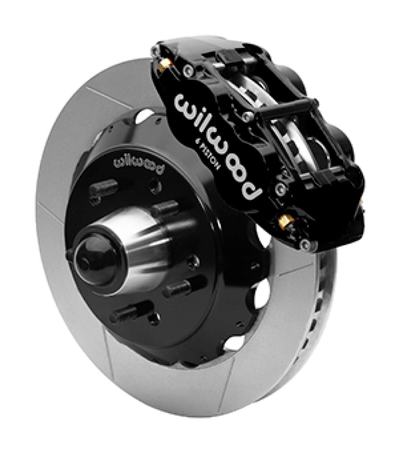 WIL Superlite Brake Kit - Wilwood Superlite 6R Front Brake Kit for 63-87 Chevy C10 Prospindle 13.06 in Diameter Black Calipers