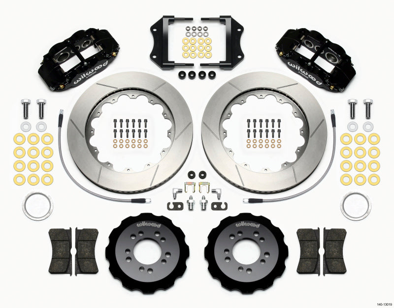 WIL Superlite Brake Kit - Wilwood Narrow Superlite 6R Front Hat Kit 14.00in 2013-Up Ford Focus ST w/ Lines