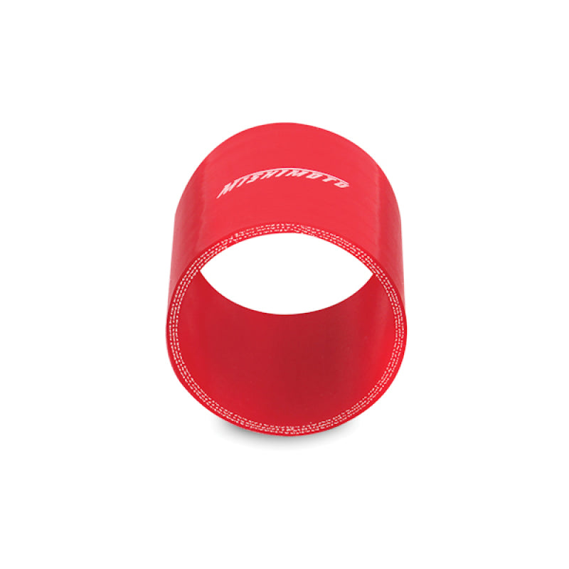 MM Couplers - Straight - Mishimoto 2.5 Inch Red Straight Coupler