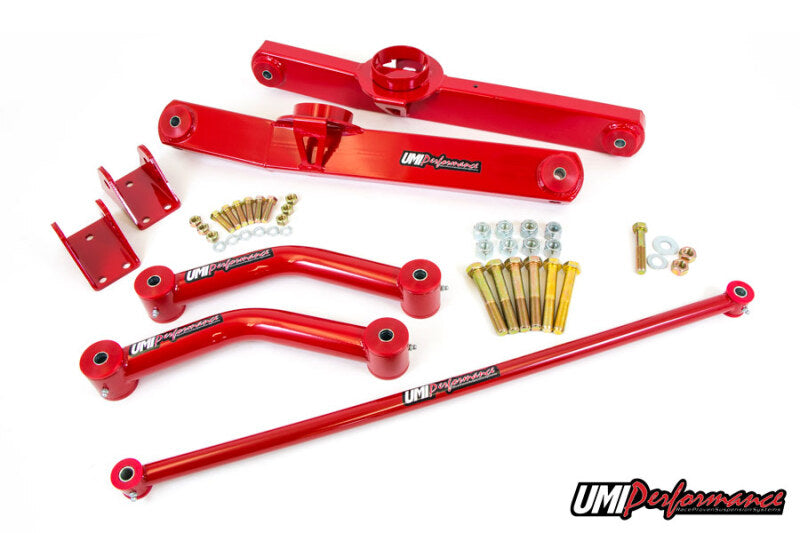 UMI Lower Control Arms - UMI Performance 59-64 GM B-Body Rear Suspension Kit 4-Link- Chevy only - Black