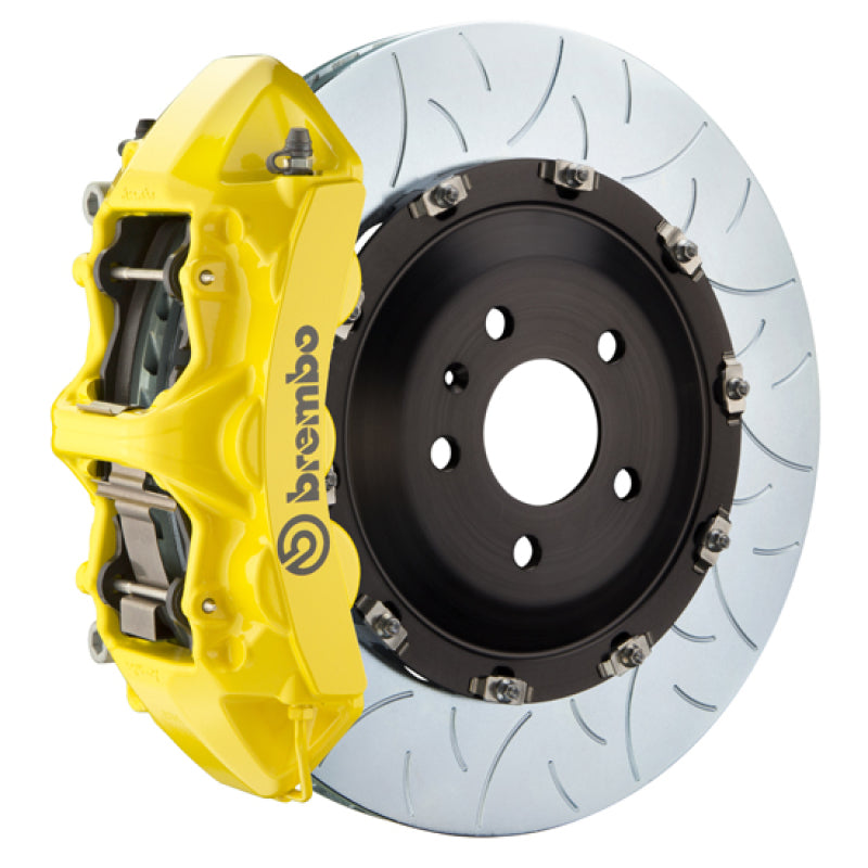 BRB Big Brake Kits - Brembo 06-11 ML63 (W164) Front GT BBK 6 Piston Cast 405x34 2pc Rotor Slotted Type-3- Yellow