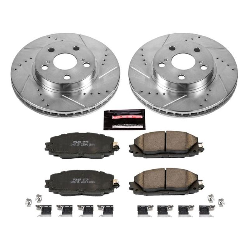 PSB Z23 Evolution Kit - Power Stop 11-17 Lexus CT200h Front Z23 Evolution Sport Brake Kit