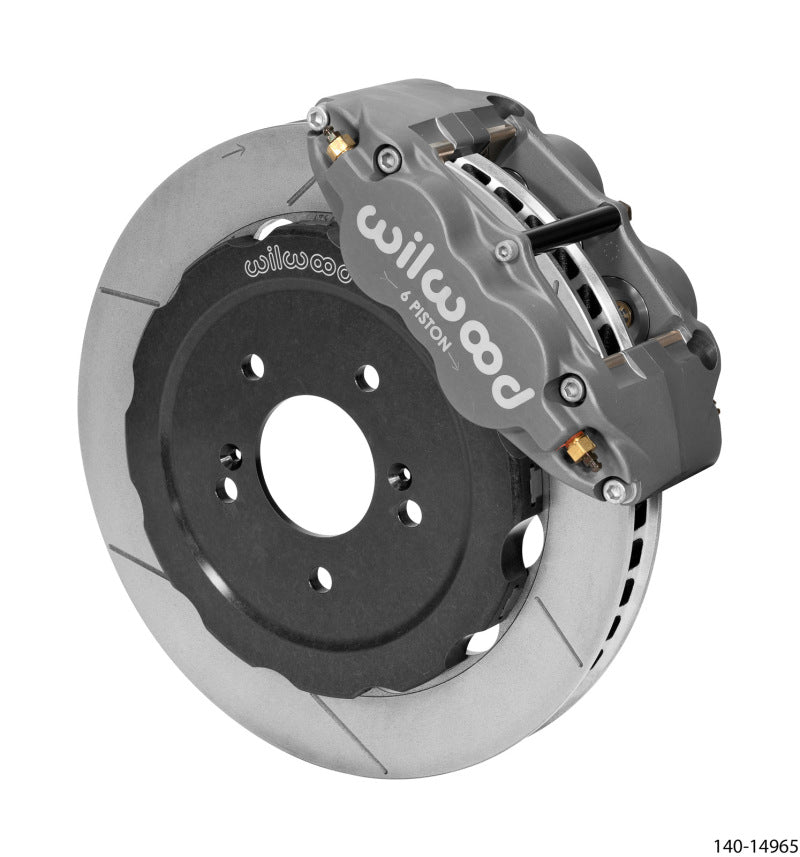 WIL Superlite Brake Kit - Wilwood Forged Superlite 6R Front Brake Kit (Race) 12.88in GT Slotted Rotor Honda S2000 w/ Lines