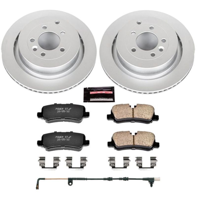 PSB Z23 Evolution Coated Kit - Power Stop 10-16 Land Rover LR4 Rear Z23 Evolution Sport Coated Brake Kit