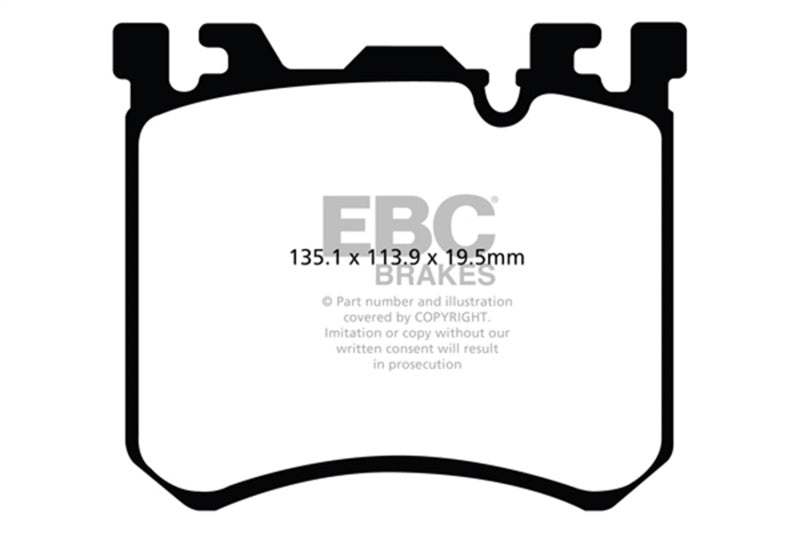EBC Redstuff Brake Pad Sets - EBC 10-13 BMW X5M 4.4 Twin Turbo Redstuff Front Brake Pads