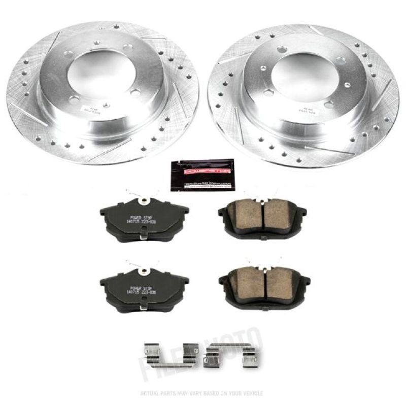 PSB Z23 Evolution Kit - Power Stop 00-04 Volvo S40 Rear Z23 Evolution Sport Brake Kit